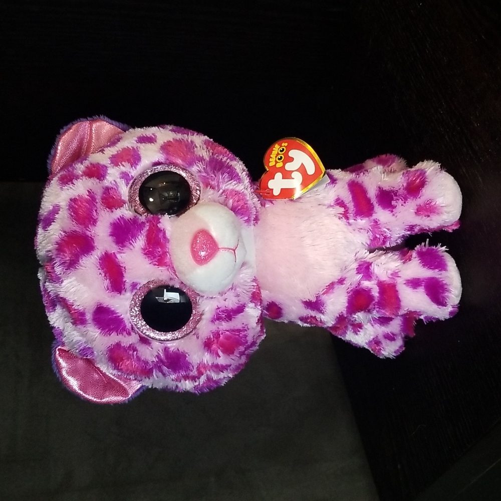 Ty Beanie Boos Glamour the Leopard Medium Size